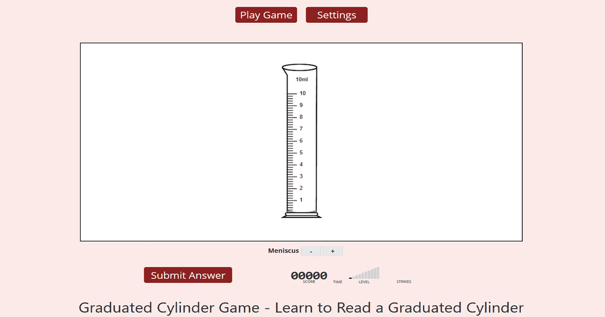 reading measuring cylinder